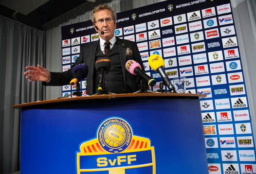 Erik Hamrén, förbundskapten Sverige, presenterade