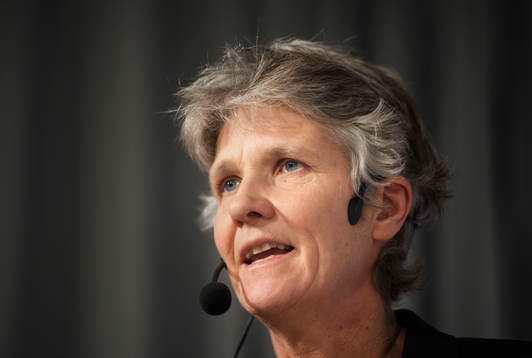 Pia Sundhage, förbundskapten damlandslaget, presenterade