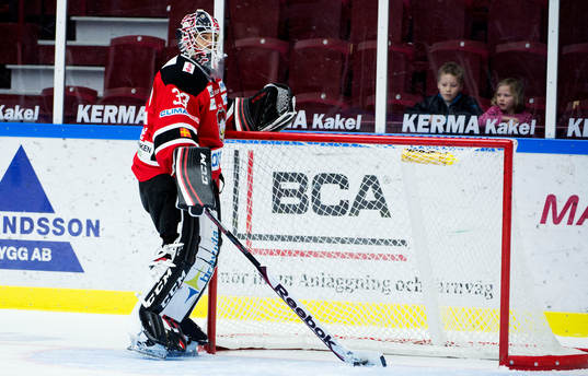 Axel Brage, målvakt, Malmö Redhawks, deppar