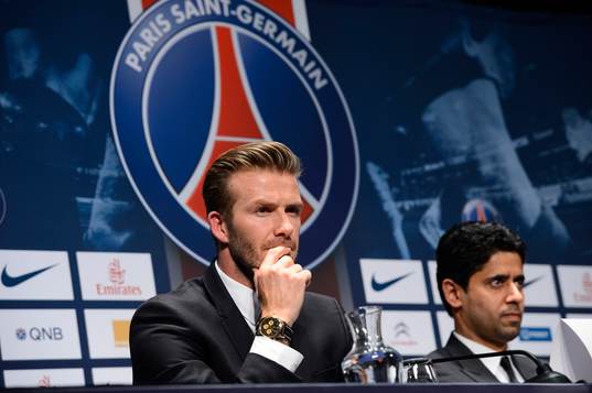 Presentation David BECKHAM / Nasser Khelaifi   - 31.01.2013