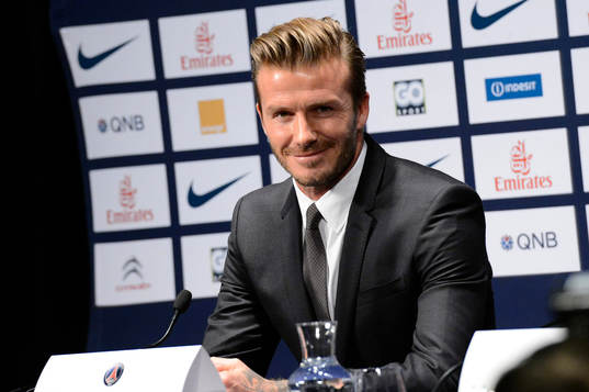 Presentation David BECKHAM - 31.01.2013 - Nouveau joueur