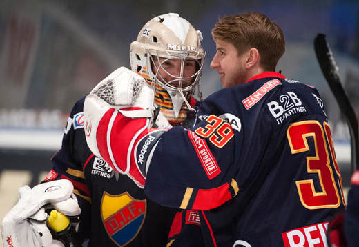 Chet Pickard, målvakt, Djurgården, och Adam Reideborn,