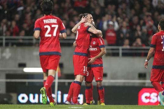 Zlatan IBRAHIMOVIC / LUCAS MOURA  - 01.02.2013 - Toulouse /