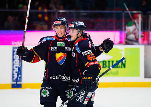 Alexander Wennberg och Pontus Åberg, Djurgården, jublar