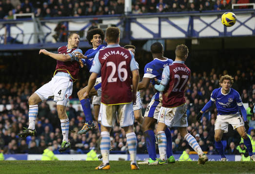 Football - Everton v Aston Villa - Barclays Premier League