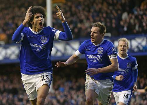 Football - Everton v Aston Villa - Barclays Premier League
