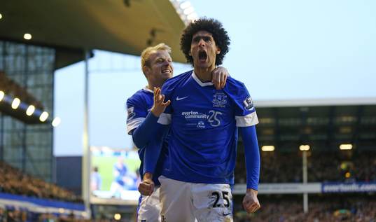 Football - Everton v Aston Villa - Barclays Premier League