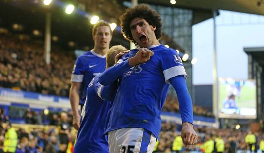 Football - Everton v Aston Villa - Barclays Premier League