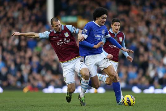 Football - Everton v Aston Villa - Barclays Premier League