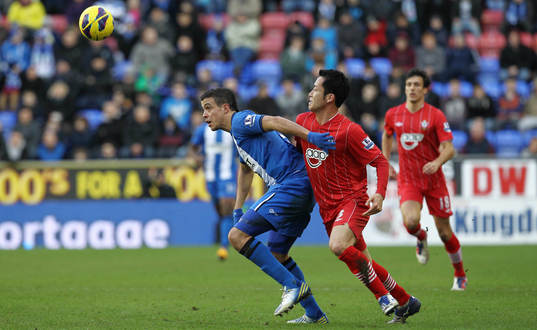 Football - Wigan Athletic v Southampton - Barclays Premier