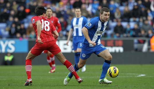Football - Wigan Athletic v Southampton - Barclays Premier