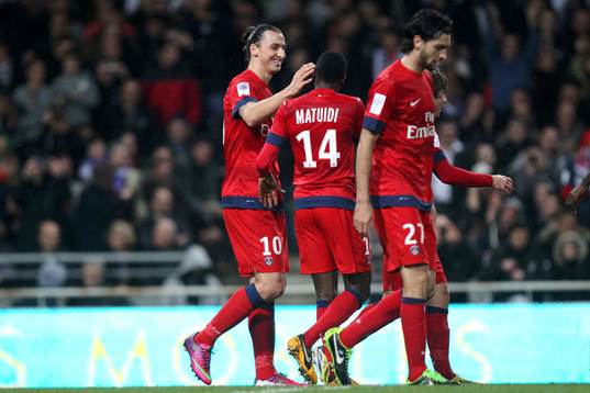 Joie Zlatan Ibrahimovic - 01.02.2013 - Toulouse / Paris