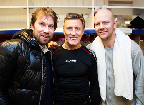 Peter Forsberg, Börje Salming och Mats Sundin tillsammans