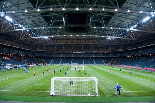 Sverige tränar på Friends Arena