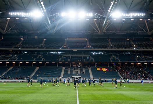 Sverige tränar på Friends Arena