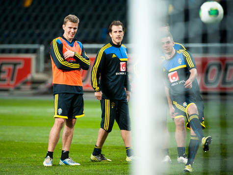 Sverige tränar på Friends Arena
