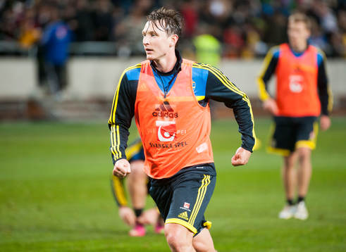 Sverige tränar på Friends Arena