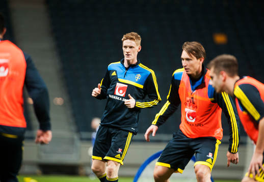 Sverige tränar på Friends Arena