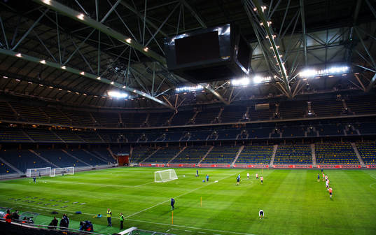Argentina tränar på Friends Arena