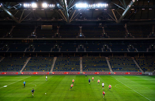 Argentina tränar på Friends Arena