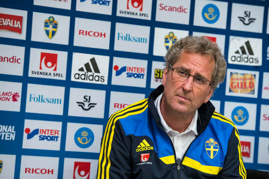 Presskonferens med Erik Hamrén, förbundskapten