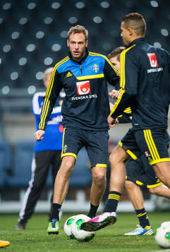 Sverige tränar på Friends Arena