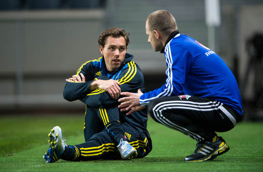 Sverige tränar på Friends Arena