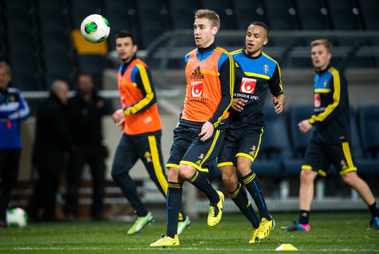 Sverige tränar på Friends Arena