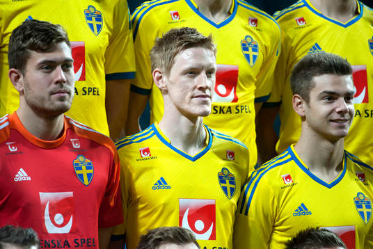 Fotboll, Sverige, Fotografering och träning på Friends
