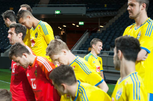 Fotboll, Sverige, Fotografering och träning på Friends