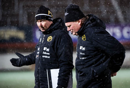 Peter Wettergren, assisterande tränare, och Jörgen
