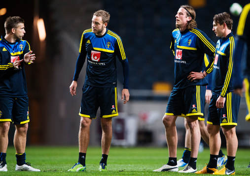 Anders Svensson, Andreas Granqvist, Jonas Olsson och Kim