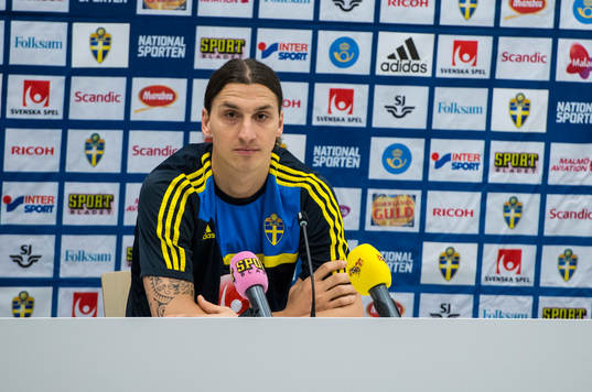 Presskonferens med Zlatan Ibrahimovic