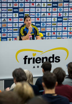 Presskonferens med Zlatan Ibrahimovic