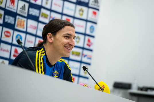 Presskonferens med Zlatan Ibrahimovic