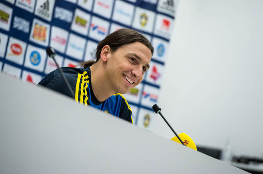 Presskonferens med Zlatan Ibrahimovic