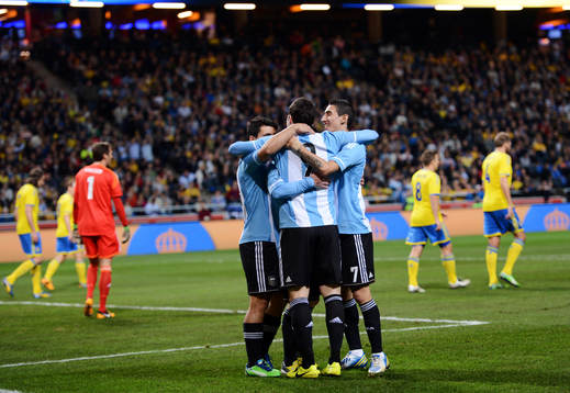 Sergio Aguero, Lionel Messi, Gonzalo Higuain, Argentina,