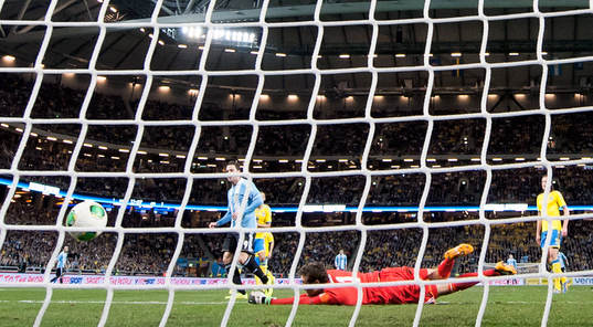 Gonzalo Higuain, Argentina, gör 1-3 bakom Andreas