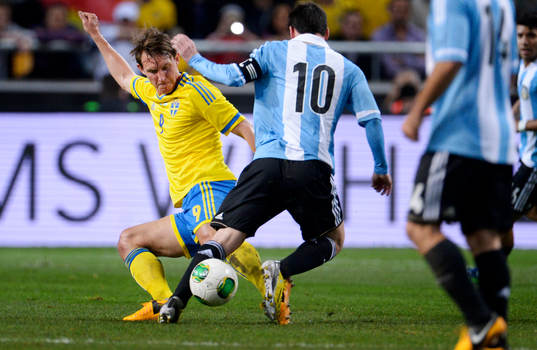 Kim Källström, Sverige, Lionel Messi, Argentina