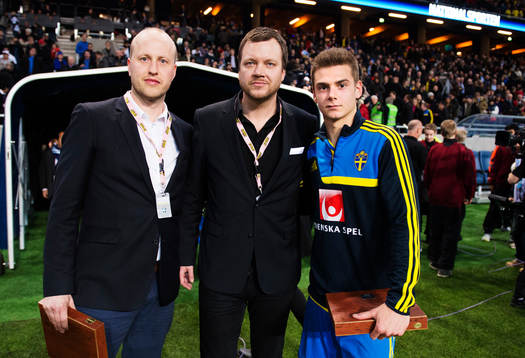 Alexander Kacaniklic, Sverige, fick pris som matchens lirare