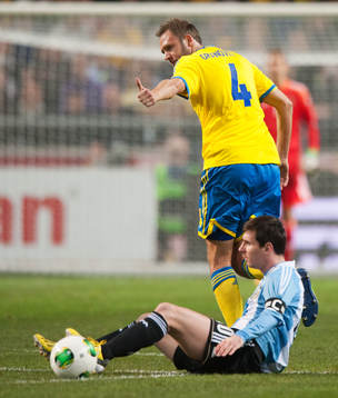 Lionel Messi, Argentina, nersparkad, Andreas Granqvist,