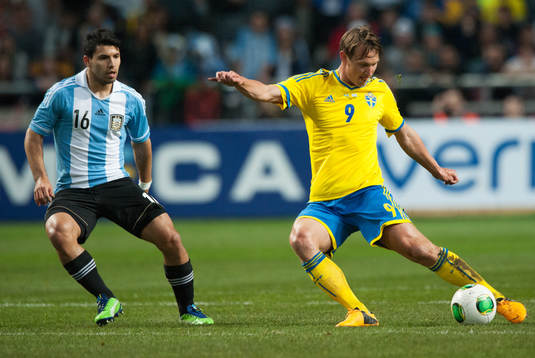 Kim Källström, Sverige,  och Sergio Agüero, Argentina
