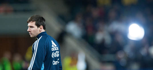Lionel Messi, Argentina, i rampljuset