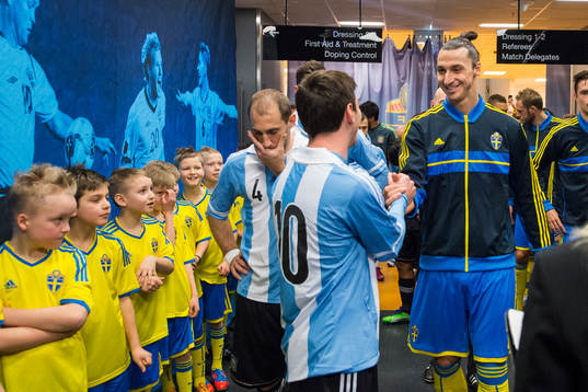 Lionel Messi, Argentina och Zlatan Ibrahimovic, Sverige