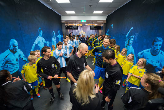 Lionel Messi, Argentina och Zlatan Ibrahimovic, Sverige i