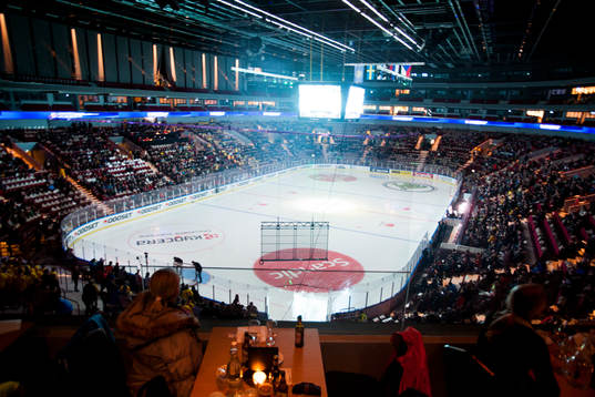 Malmö Arena, där Oddset Hockey Games, spelas. Tomas