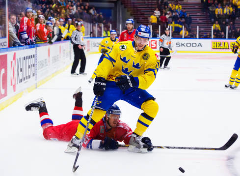 Lukas Kaspar, Tjeckien, lyckas inte stoppa Jonas Andersson,