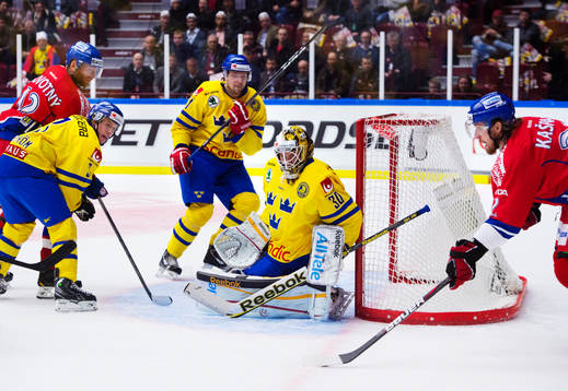 Jiri Novotny och Lukas Kaspar,  Tjeckien, oroar framför