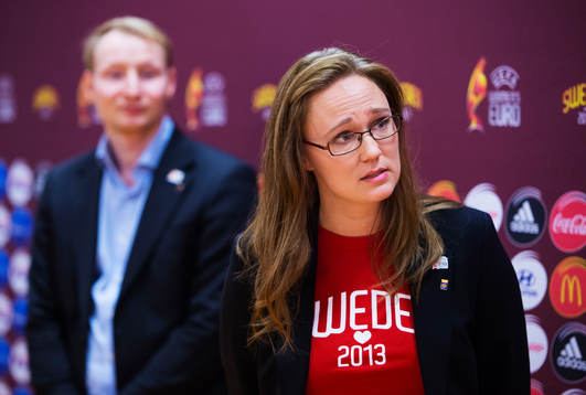 Jenny Johannesson, lokal projektledare för UEFA dam-EM