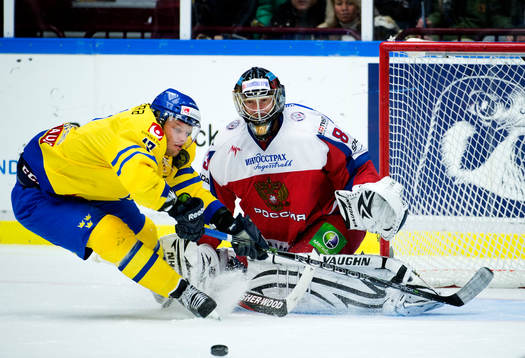 Carl Söderberg, Sverige, Vasily Koshechkin, målvakt,